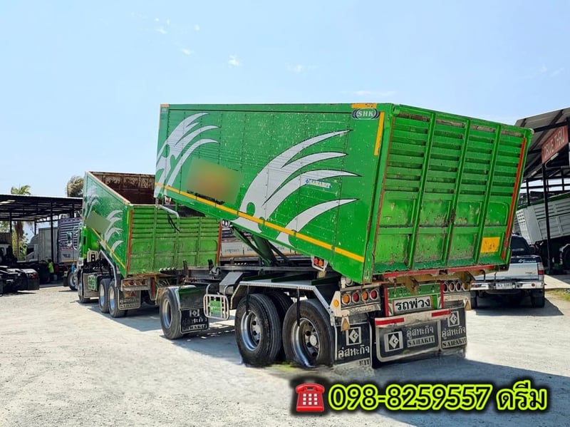 สิบล้อดั้มพ์พ่วง ISUZU FXZ 360แรง ปี 65 หางดั้มพ์ สามเพลา อู่สหะกิจ ปี 65  (1245,1246)