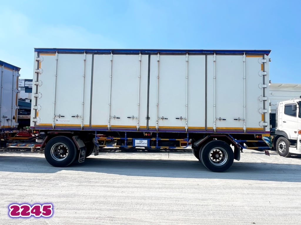 🇨🇷 หางพ่วงตู้สิบบาน สองเพลา อู่BBC  ปี 2560 (2245)