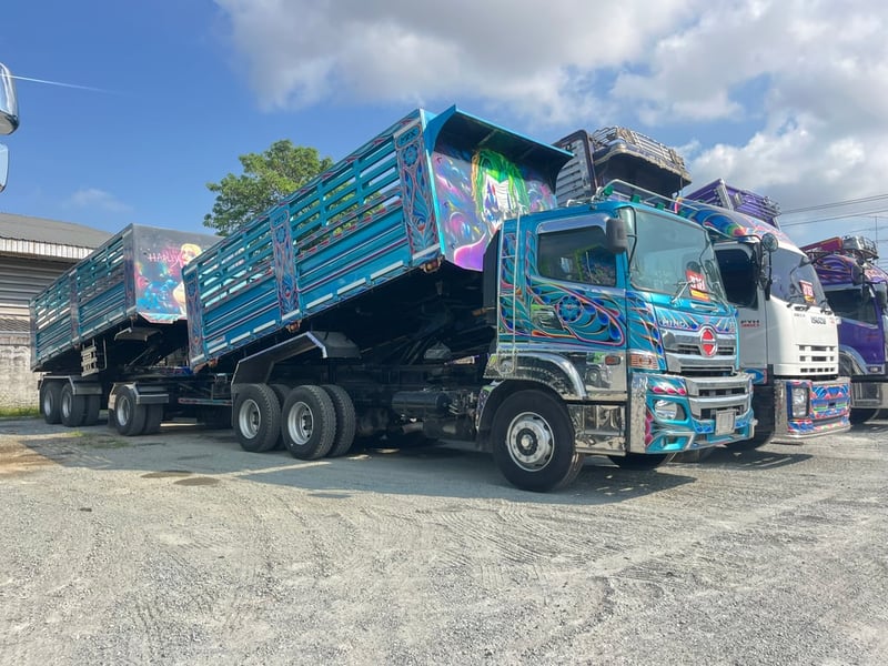 ✔️ สิบล้อดั้มพ์ HINO FM1A 344 แรง ปี 2567 ✔️ หางดั้มพ์ สามเพลา อู่แม็กซ์เทรลเลอร์  ปี2567 (5491,5492)