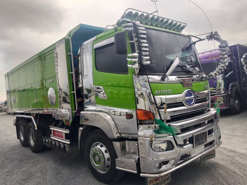 💚น้องเขียวนังโสดอยู่นะคะ💚😎 Hino FM1A344 ปี66(5902)