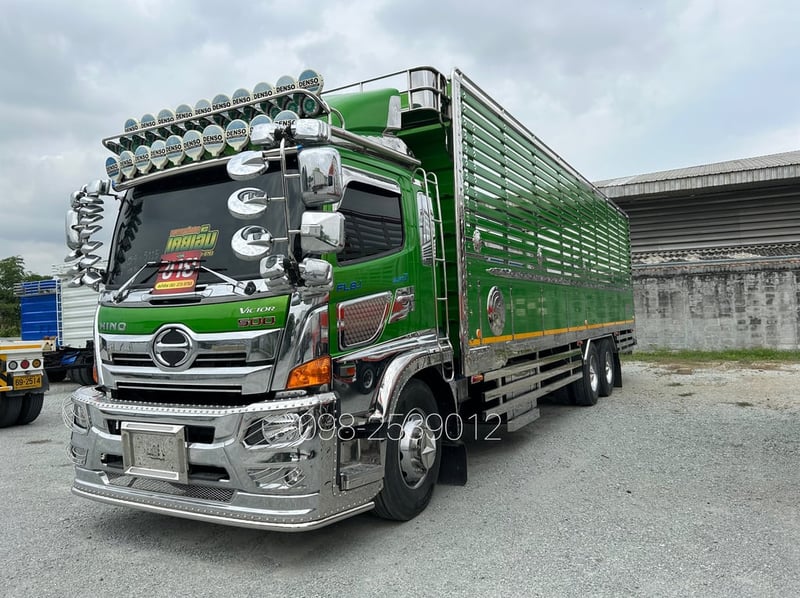 🔥Sาคาพิเศษ 2,750,000-🔥 เลขไมล์ 15,000 สิบล้อคอกสแตนเลส ￼ HINO FL8J 260 แรง ปี 2566(5115)
