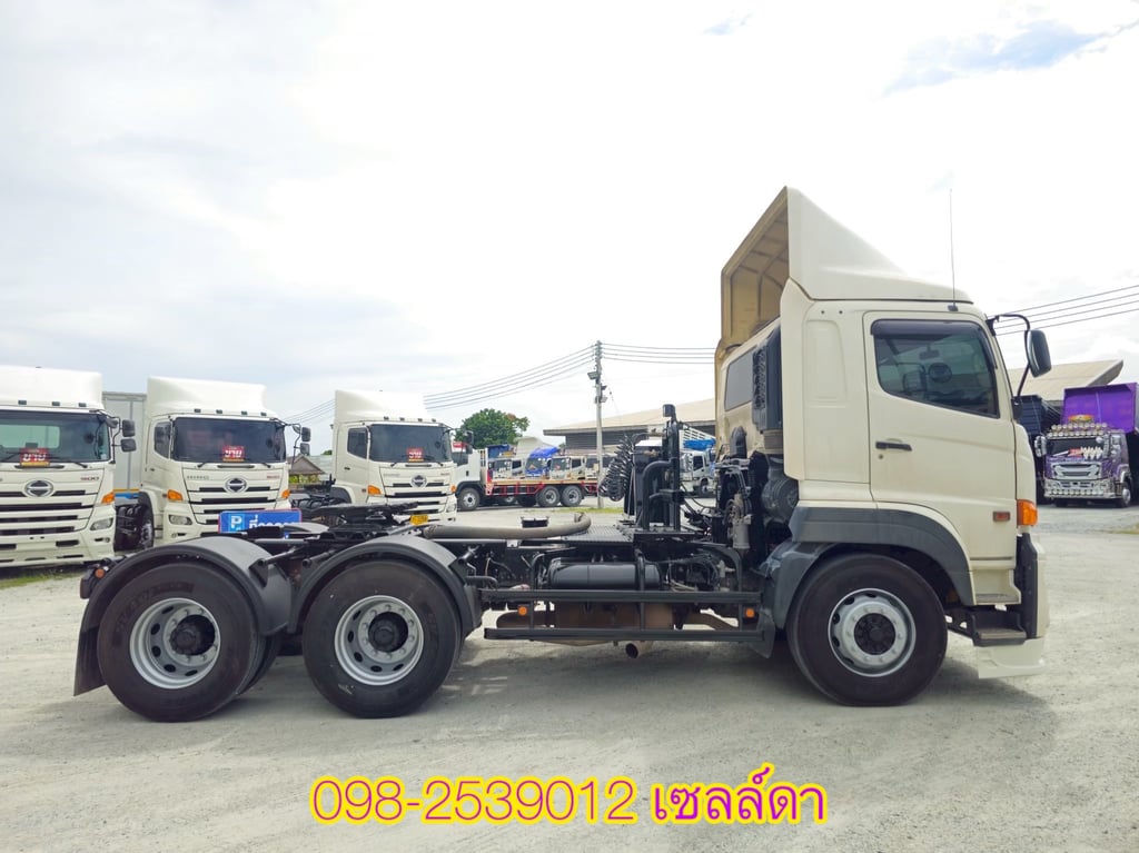 🔥มีระบบเป่าปูนผง  🔥ยางใหม่ 10 เส้น,  สิบล้อหัวลาก  HINO FM1A 344 แรง ปี 2566(6448)