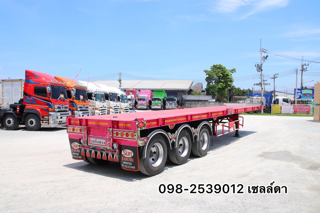 หางพื้นเรียบ สามเพลา อู่เดอะซัน ปี 2565(0376)