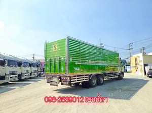 💚 สิบล้อคอก ￼ พื้นสแตนเลส ยาว9.95 มือเดียวป้ายแดง ไมล์15,xxx-￼￼ HINO FL8J 260 แรง ปี 2566(5115)