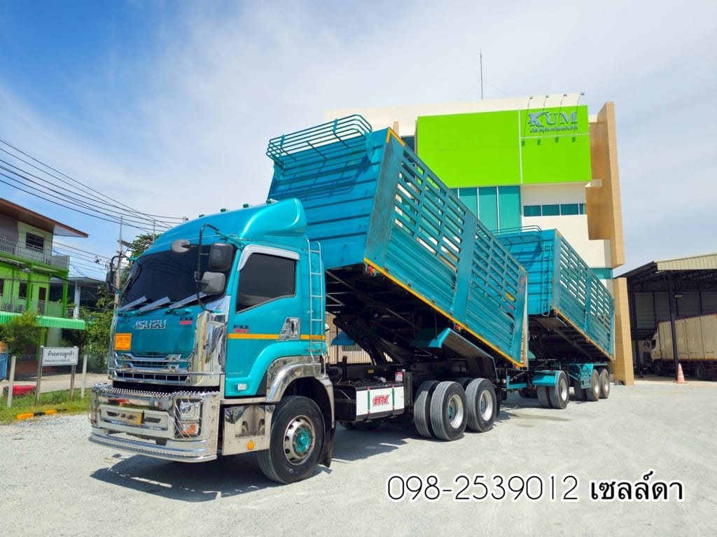 ISUZU FXZ 360แรงม้า รถบรรทุก 10ล้อ พ่วงแม่ลูก ปี2023 (5392,5393)