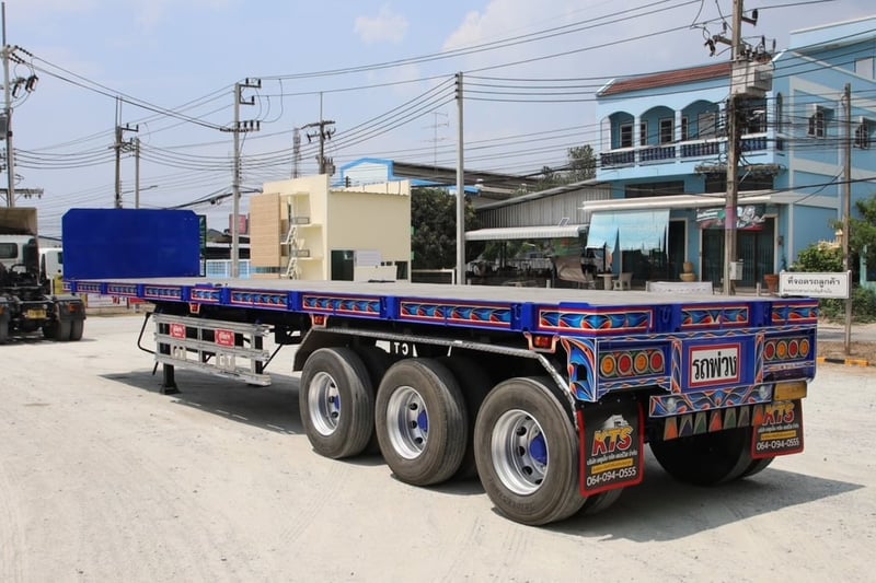 หางพื้นเรียบ สามเพลา อู่ CTT ปี 2565 (1885)