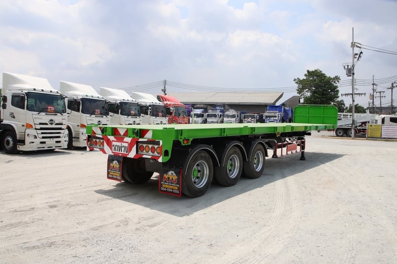 หางพื้นเรียบ สามเพลา อู่ ส.สมบัติ ปี 2561 (5529)