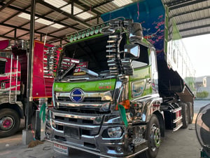 💚น้องเขียวนังโสดอยู่นะคะ💚😎 Hino FM1A344 ปี66(5902)