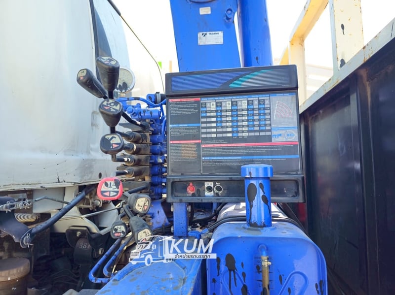 ISUZU FTR 240แรงม้า รถบรรทุก 6ล้อ กระบะเหล็กติดเครน ปี2023 เลขไมล์ 13,000 กม.