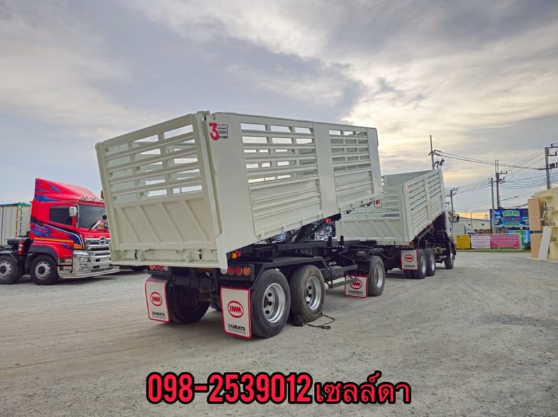 🚨vาย 2,990,000 บาท🚨 🔥ฟรียางใหม่ 10เส้น 🔥เก็บงานสวยฟรี  สิบล้อดั้มพ์กระบะสามมิต  ISUZU FXZ 360 แรง ปี 2565 หางดั้มพ์ สามเพลา ปี 2565￼ (3843,3844)