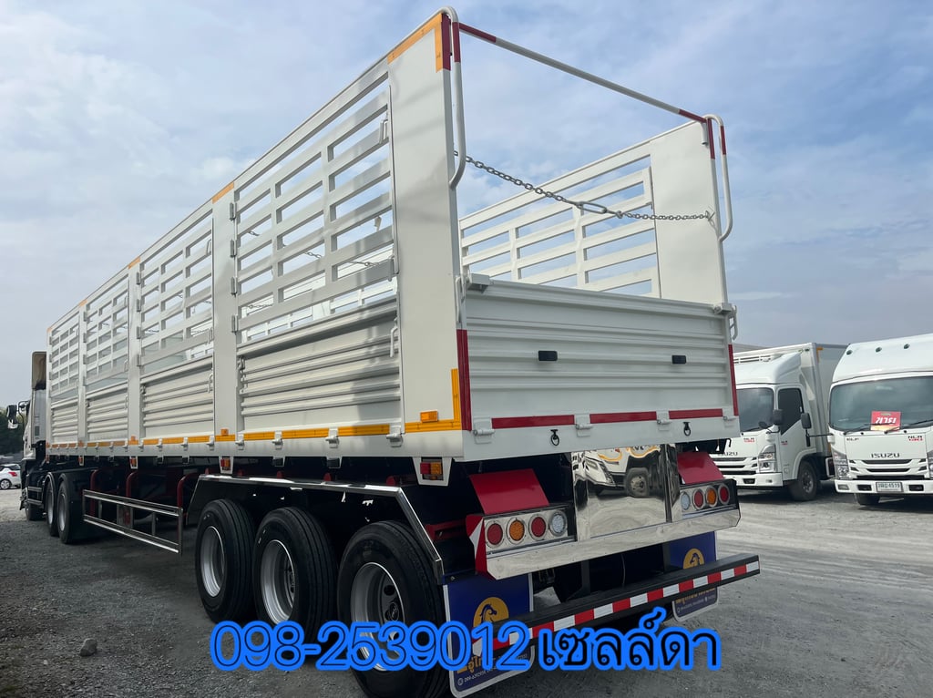 หางกระบะคอกเหล็ก 3 เพลา ป้ายแดง อู่ ไทยมาวิน ปี 2568(0735) หางกระบะคอกเหล็ก 3 เพลา ป้ายแดง อู่ ไทยมาวิน ปี 2568(0735)