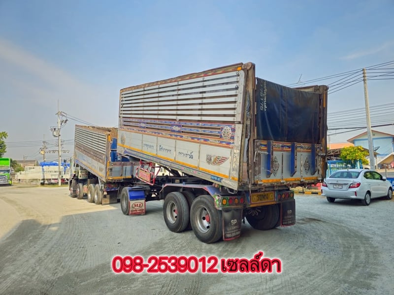 🔥โปรคุ้ม 2 เด้ง🔥 👉คุ้มที่ 1 ลุ้นรับรางวัลใหญ่หน้างาน￼ 👉คุ้มที่ 2 ซื้อคู่หัว+หางลดเพิ่มอีก 50,000 บาท  สิบสองล้อดั้มพ์ ISUZU FYH 360 แรง ปี 2556(2507,2508)