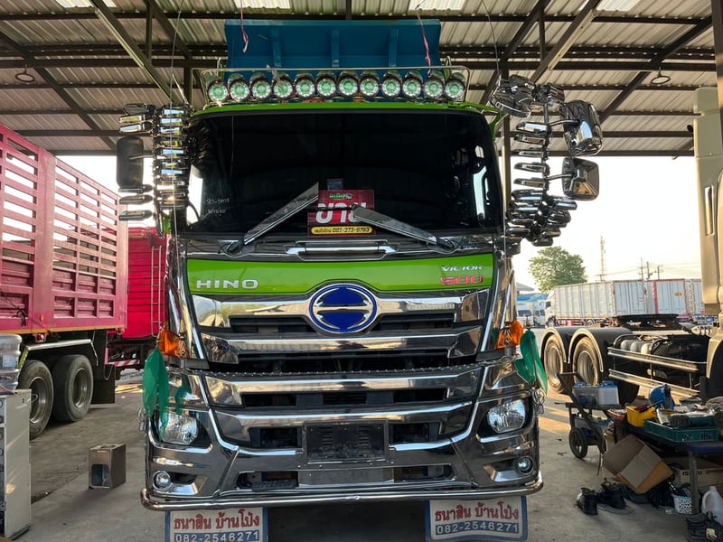 💚น้องเขียวนังโสดอยู่นะคะ💚😎 Hino FM1A344 ปี66 อู่ ธนาสินบ้านโป่ง 🔥 💚(5902)