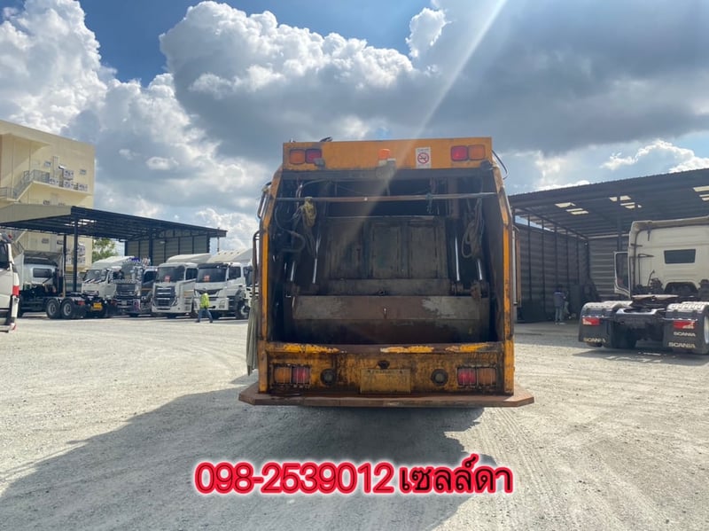 🍊รถขยะ ￼ปีใหม่ ไมล์น้อย 🍊 รถหกล้อบรรทุกขยะ HINO FG8J 240 แรง ปี 2566 (4039)