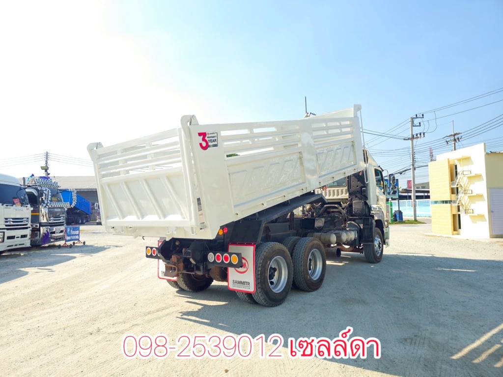  สิบล้อดั้มพ์กระบะสามมิต  ISUZU FXZ 360 ปี 2556(2374)