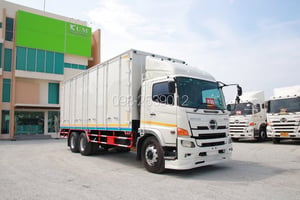 🔥ฟรียางใหม่ 2เส้น 🔥ฟรีเก็บงานสวย อู่BBC สิบล้อตู้สิบบาน HINO FL8J 260 แรง ปี 2560(0511)