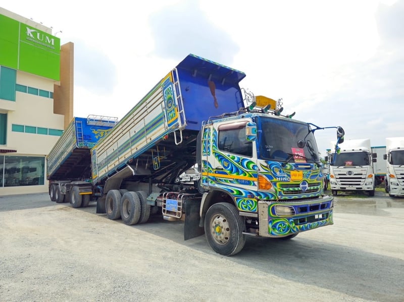 🔥สิบล้อดั้มพ์ HINO FM1A 344 แรง ปี 2556 (3163,3164)
