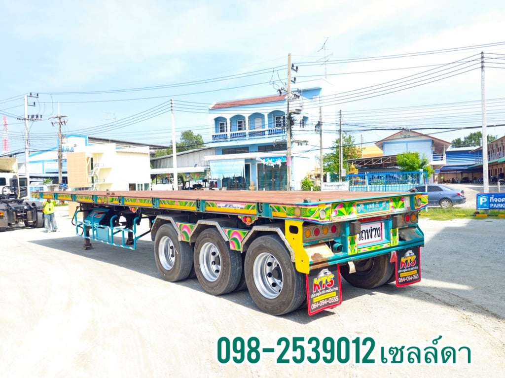 👉หางพื้นเรียบ สามเพลา อู่ เอส.ที ปี 2561 (9740) 👉หางพื้นเรียบ สามเพลา อู่ เอส.ที ปี 2561 (9740)