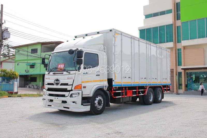 🔥ฟรียางใหม่ 2เส้น 🔥ฟรีเก็บงานสวย อู่BBC สิบล้อตู้สิบบาน HINO FL8J 260 แรง ปี 2560(0511)