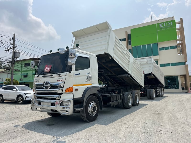 🔥ฟรีเก็บงานให้ 🔥ฟรียางใหม่ 2เส้น สิบล้อดั้มพ์ HINO  FM1A 344 แรง ปี 2560(2539,3778)