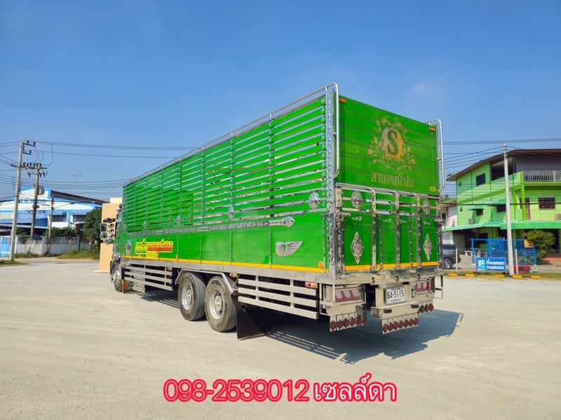 💚 สิบล้อคอก ￼ พื้นสแตนเลส ยาว9.95 มือเดียวป้ายแดง ไมล์15,xxx-￼￼ HINO FL8J 260 แรง ปี 2566(5115)