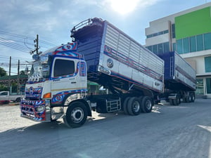 บรรทุกได้ 30+ ตัน พ่วงดั้มเกษตรแท้ HINO FM1A 344 แรง ปี 61+หางดั้มพ์ สามเพลา (3362,3363) บรรทุกได้ 30+ ตัน พ่วงดั้มเกษตรแท้ HINO FM1A 344 แรง ปี 61+หางดั้มพ์ สามเพลา (3362,3363)