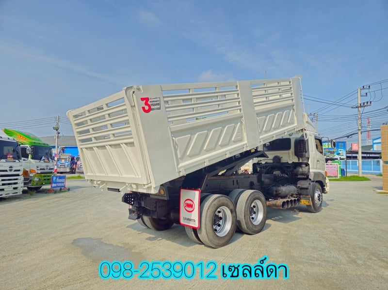 สิบล้อดั้มพ์สามมิตแท้  HINO  FM1A 344 แรง ปี 2559(3775)