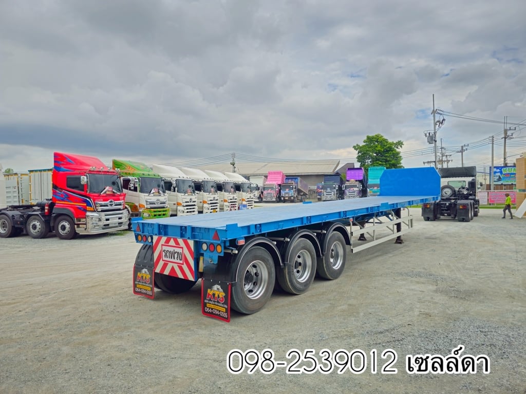 หางพื้นเรียบ  สามเพลา  อู่ CIMC ปี 2567 (8154)