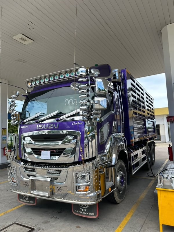 🚨รถใหม่ป้ายแดงในราคามือสอง🚨 เลขไมล์ 1,155-  สิบล้อดั้มพ์ ISUZU FXZ 360 แรง ปี 66  หางดั้มพ์ สามเพลา อู่เดอะฟีนิกซ์ ปี 66 (2533 2310)