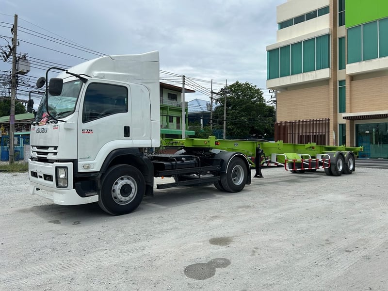 💚หกล้อหัวลาก Isuzu FTR240 ปี65 (2712) หางก้าง สองเพลา อู่พนัส ปี 2560(5072)