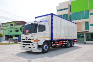 🔥ฟรียางใหม่ 10เส้น 🔥เก็บเก็บงานสวย อู่BBC 🔥เลขไมล์ 170,xxx สิบล้อตู้สิบบาน HINO FL8J 260 แรง ปี 2566(1698)