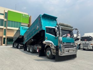 🩵สิบล้อดั้มพ์แม่ลูก🩵 ISUZU FXZ 360 แรง ปี 2565(1245,1246)