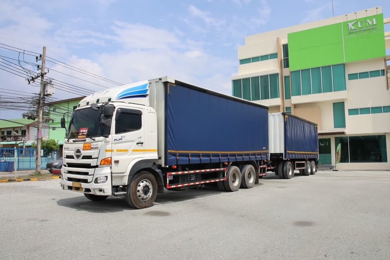 สิบล้อตู้ผ้าใบ HINO FL1A 344 แรง ปี 2567(5506,5507)