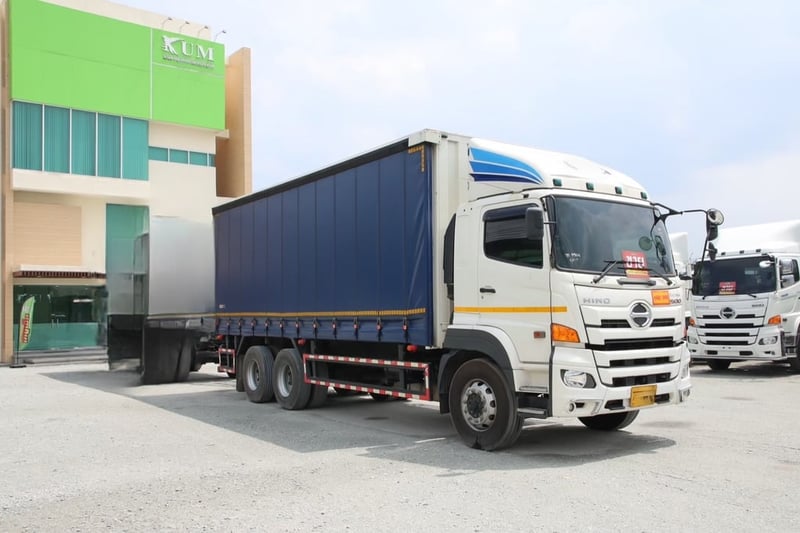 👉สิบล้อตู้ผ้าใบ HINO FL1A 344 แรง ปี 2567( 5506)