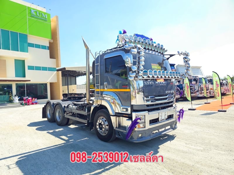 🔥โปรคุ้ม 2 เด้ง🔥 👉คุ้มที่ 1 ลุ้นรับรางวัลใหญ่หน้างาน￼ 👉คุ้มที่ 2 ซื้อคู่หัว+หางลดเพิ่มอีก 50,000 บาท  สิบล้อหัวลาก ISUZU GXZ 360 แรง ปี 2566(9050)