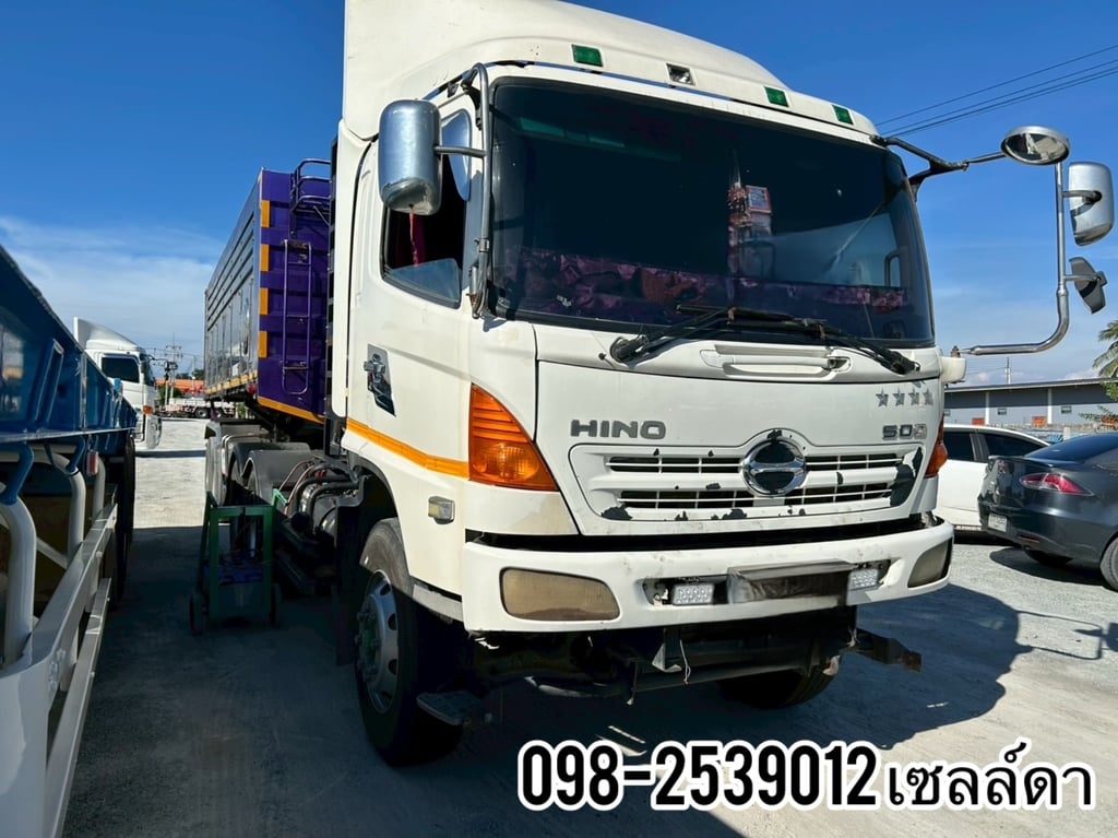 👉สิบล้อหัวลากแก๊ส HINO FM2P 380  แรง ปี 2557 (6646,8798)