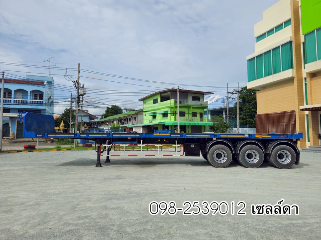หางปีใหม่ พร้อมใช้ หางพื้นเรียบ  สามเพลา  อู่ WAFA  ปี 2566 (2350)
