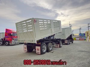 สิบล้อดั้มพ์กระบะสามมิต  ISUZU FXZ 360 แรง ปี 2565 หางดั้มพ์ สามเพลา ปี 2565￼ (3843,3844)