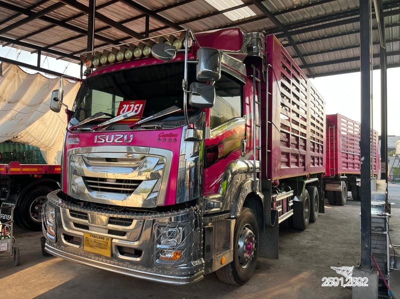 🩷sาคาตัด 2,890,000-🩷 🔥บรรทุกได้ 31 ตัน 🔥มือเดียวป้ายแดง สิบล้อดั้มพ์ ISUZU FXZ 360 แรง ปี 2565 (2591,2592)