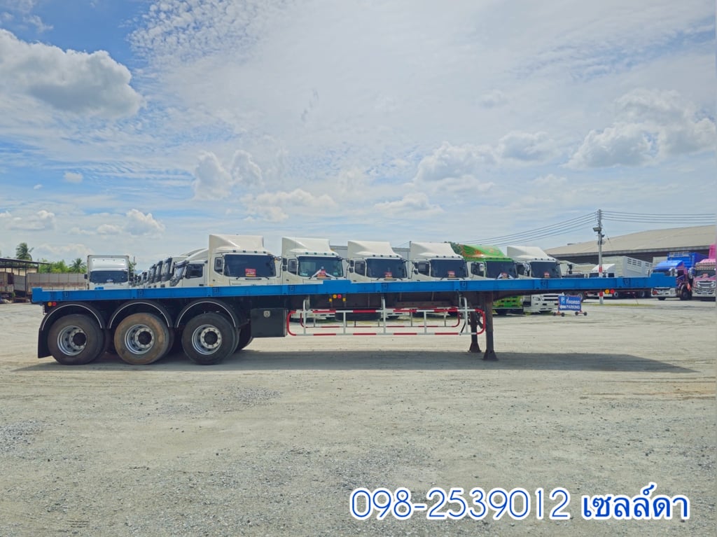 หางพื้นเรียบ  สามเพลา  อู่ WAFA  ปี 2565(8655)