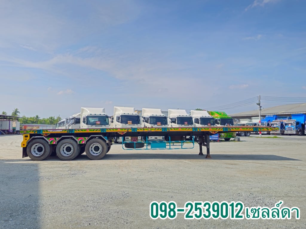 หางพื้นเรียบ สามเพลา อู่ เอส.ที ปี 2561(9740)