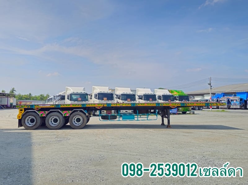 หางพื้นเรียบ สามเพลา อู่ เอส.ที ปี 2561(9740)