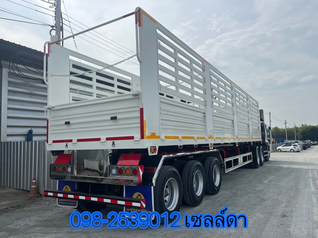 หางกระบะคอกเหล็ก 3 เพลา ป้ายแดง อู่ ไทยมาวิน ปี 2568(0735) หางกระบะคอกเหล็ก 3 เพลา ป้ายแดง อู่ ไทยมาวิน ปี 2568(0735)