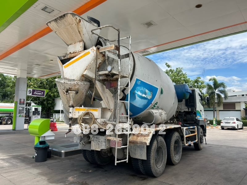 #สิบล้อโม่ปูน 7คิว เลขไมล์ 49,xxx Hino FM1A 344 ปี67(2081)
