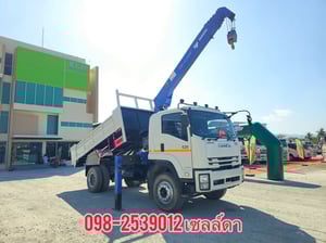 🔥2,110,000-🔥 หกล้อเครนกระบะดั้มได้  ISUZU FTR 240 แรง ปี 2566(3266)