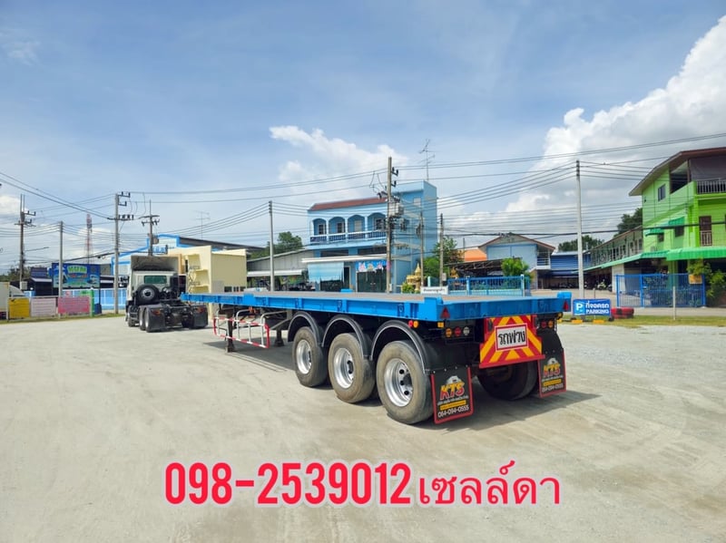 🔥 หางพื้นเรียบ  สามเพลา  อู่ WAFA  ปี 2565 (8655)