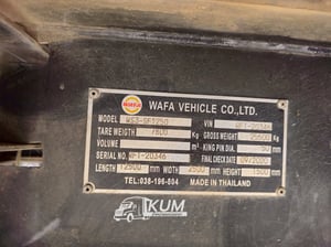 หางพื้นเรียบ สามเพลา  อู่ WAFA  ปี 2563(6112)