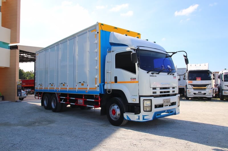 #Vายถูก 1,090,000 บาท🔥 สิบล้อตู้สิบบาน  ISUZU FVM 240 แรง ปี56(4822)