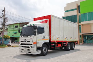 🔥ฟรียางใหม่ 2เส้น 🔥ฟรีเก็บงานสวย อู่BBC สิบล้อตู้สิบบาน HINO FL8J 260 แรง ปี 2565(5943)