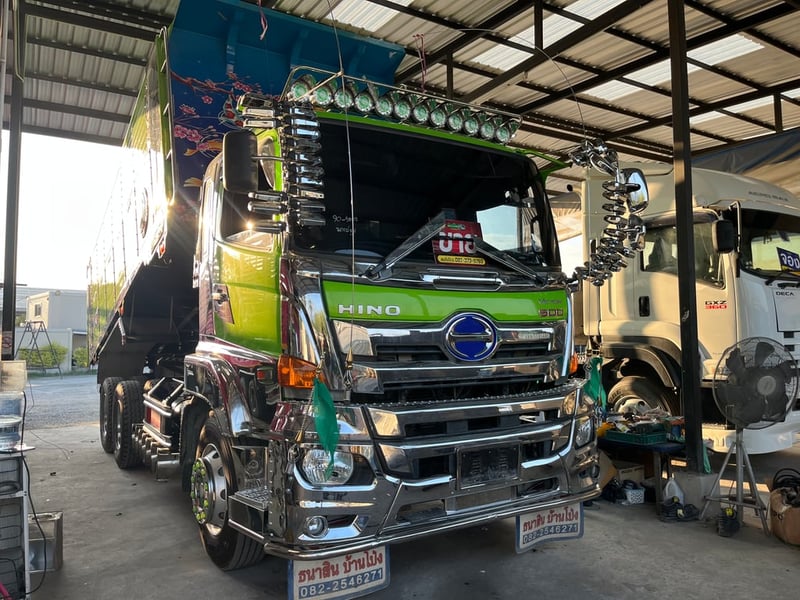 💚น้องเขียวนังโสดอยู่นะคะ💚😎 Hino FM1A344 ปี66 อู่ ธนาสินบ้านโป่ง 🔥 💚(5902)